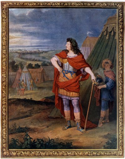 Portrett av Ludvig XIV kledd som romersk keiser. av Unknown artist