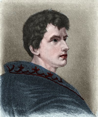 Portrett av Ludwig Joachim von Arnim dit Achim von Arnim (1781-1831), tysk romanforfatter, spaltist, dramatiker og romantisk poet. av Unknown artist