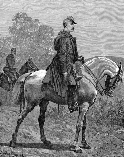 Portrett av MILAN IV OBRENOVITCH konge av Serbia mellom 1882-1889. av Unknown artist