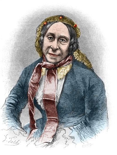 Portrett av Madame Desbordes Valmore (Marceline Felicite Josephine Desbordes-Valmore av Unknown artist
