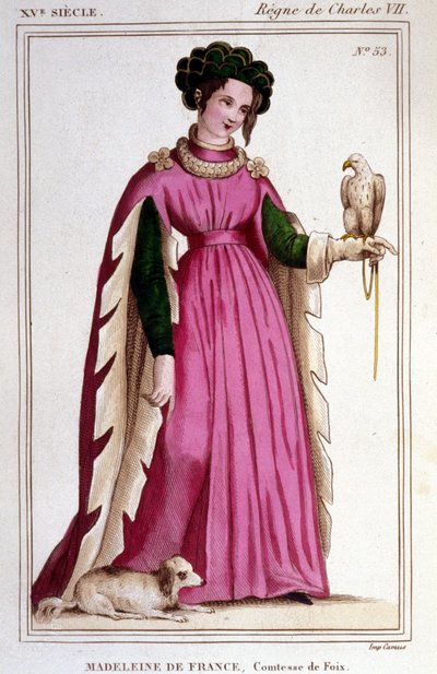 Portrett av Madeleine av Frankrike (1443 - 1495), grevinne av Foix. av Unknown artist