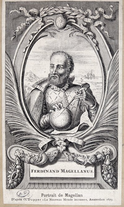 Portrett av Magellan av Unknown artist