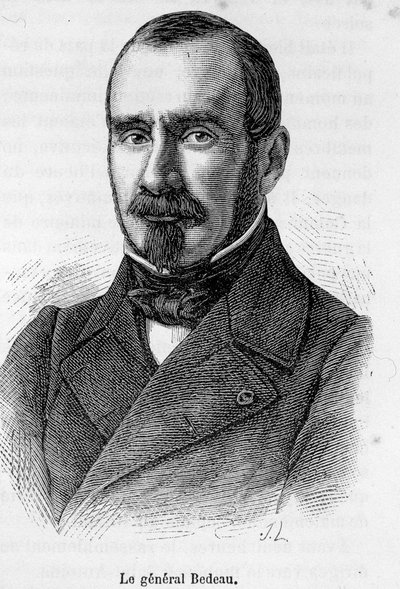Portrett av Marie Alphonse Bedeau, fransk general (1804 - 1863). av Unknown artist