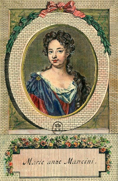 Portrett av Marie Anne Mancini av Unknown artist