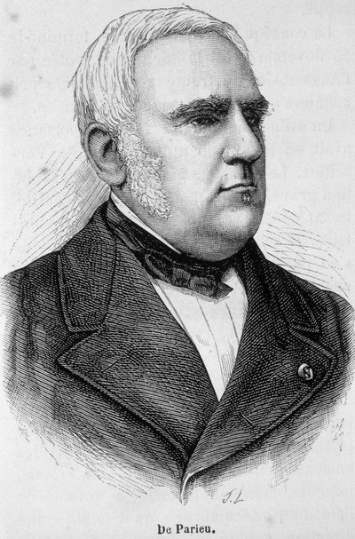 Portrett av Marie Louis Esquirou de Parieu, fransk politiker (1815 - 1893) av Unknown artist