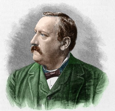 Portrett av Martin Greif (1839-1911) tysk poet. av Unknown artist