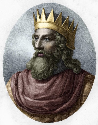 Portrait of Merovech (v. 448-v. 458). av Unknown artist