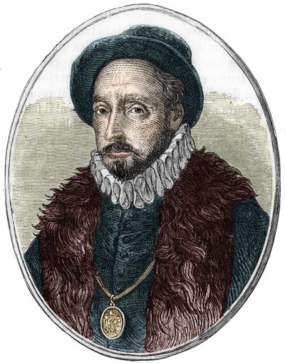 Portrett av Michel de Montaigne (1533-1592), fransk forfatter. av Unknown artist