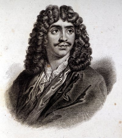 Portrett av Molière, gravering fra 1800-tallet av Unknown artist