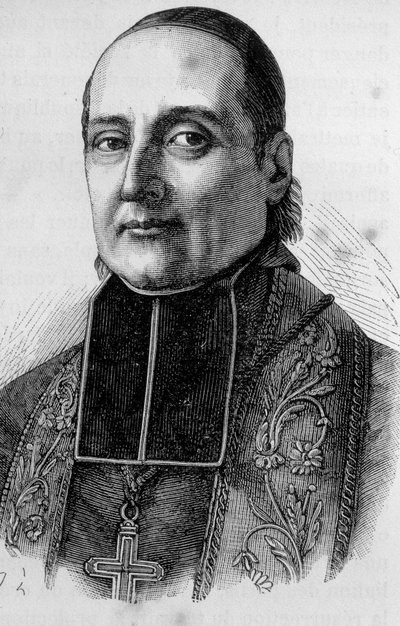 Portrett av Monsignor Sibour, fransk prelat (1792 -1857) av Unknown artist