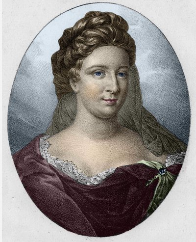 Portrett av fru Antoinette Deshoulières (1634-1694) av Unknown artist