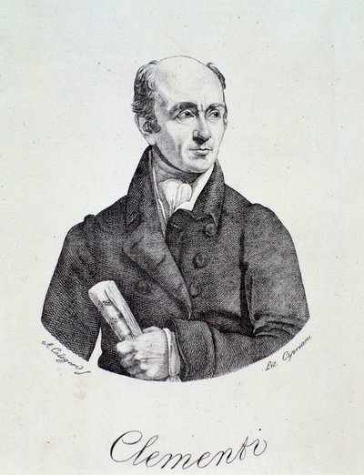 Portrett av Muzio Clementi (gravering) av Unknown artist