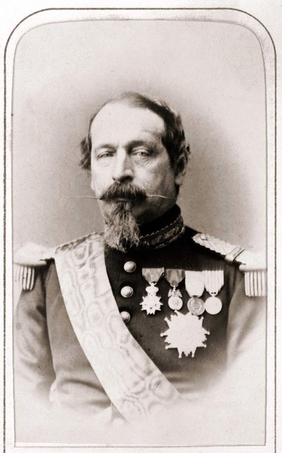 Portrett av Napoleon III. 1800-tallsfotografering. av Unknown artist
