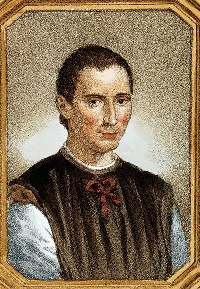 Portrett av Niccolo av Bernardo dei Machiavelli (Nicolas Machiavel av Unknown artist