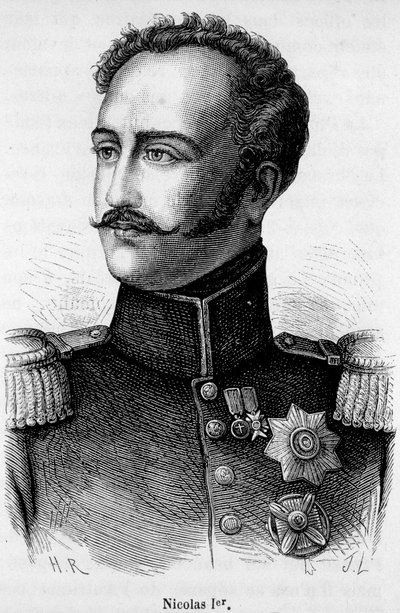 Portrett av Nicholas I, keiser av Russland (1796 - 1855) av Unknown artist