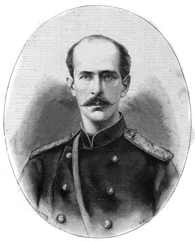 Portrett av Nicholas Maximilianovich av Leuchtenberg, hertugen av Leuchtenberg og prins Romanovsky (1843-1891) - Den berømte dagboken fra 1891 av Unknown artist