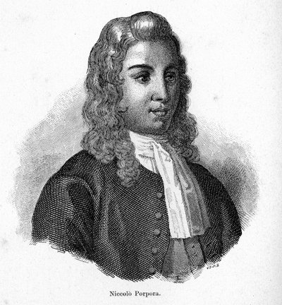 Portrett av Nicola Porpora (1686 - 1768) italiensk komponist. av Unknown artist