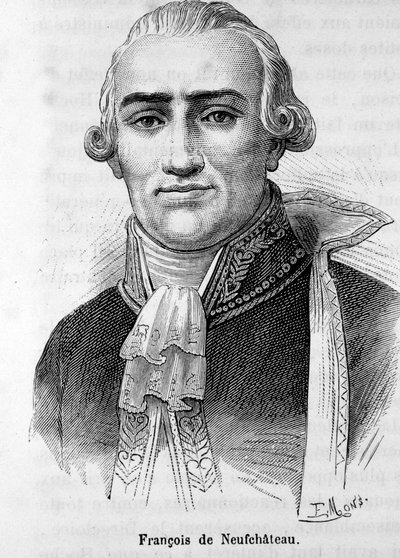 Portrett av Nicolas Louis Francois de Neufchateau (1750-1828), fransk forfatter og politiker. av Unknown artist
