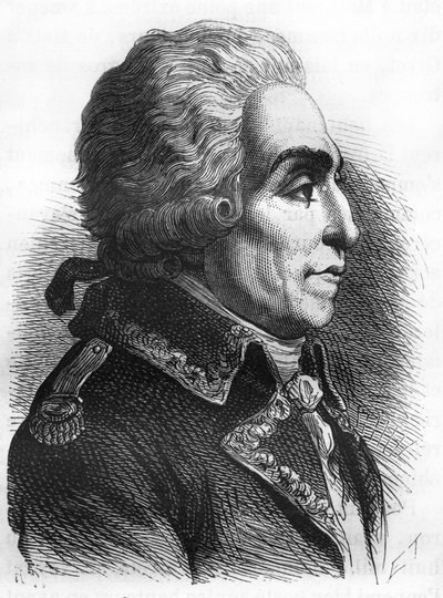 Portrett av Nicolas Luckner (1722-1794) marskalk av Frankrike. av Unknown artist