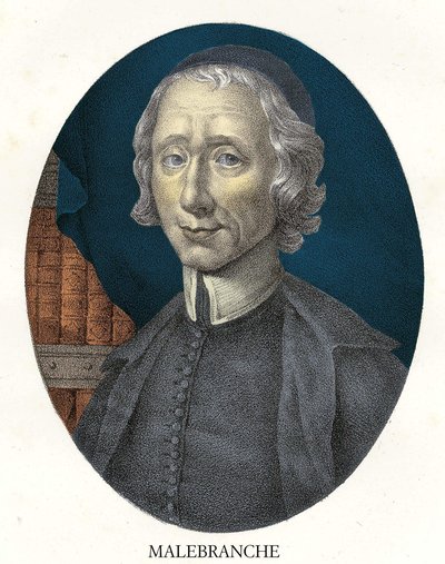 Portrett av Nicolas Malebranche (1638 - 1715) fransk filosof og teolog. av Unknown artist