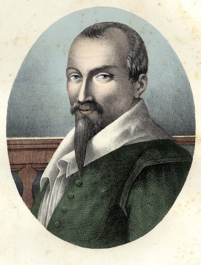 Portrett av Olivier De Serres (v. 1539 - 1619) fransk agronom. av Unknown artist