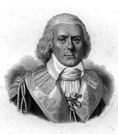 Portrett av Paul de Barras (1755-1829), fransk politiker, gravering fra 1800-tallet av Unknown artist