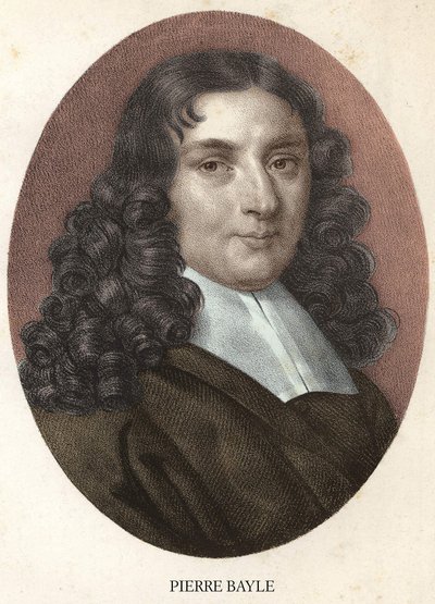 Portrait of Pierre Bayle French philosopher and writer (1647-1706) av Unknown artist
