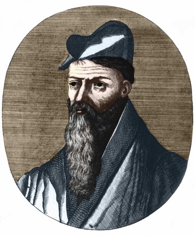 Portrett av Pierre Belon 1517-1564. Fransk naturforsker og lege. Privat samling. av Unknown artist