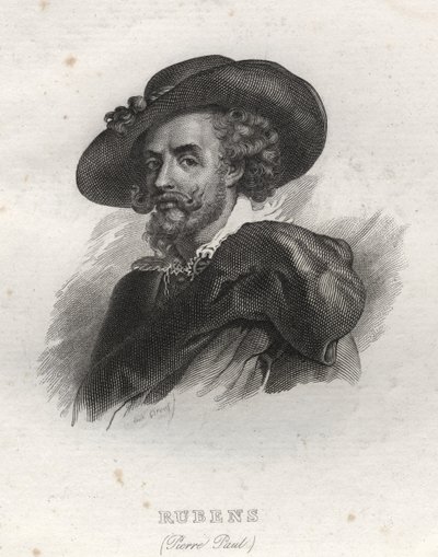 Portrait of Pierre Paul (Pierre-Paul) Rubens (or Peter Paul or Petrus Paulus) (1577-1640) av Unknown artist