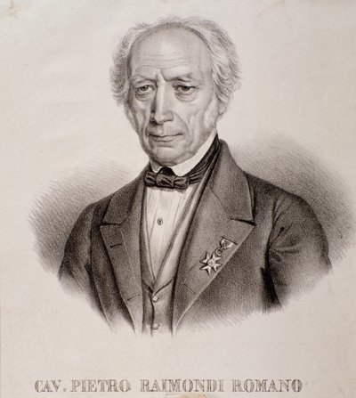 Portrett av Pietro Raimondi (gravering) av Unknown artist