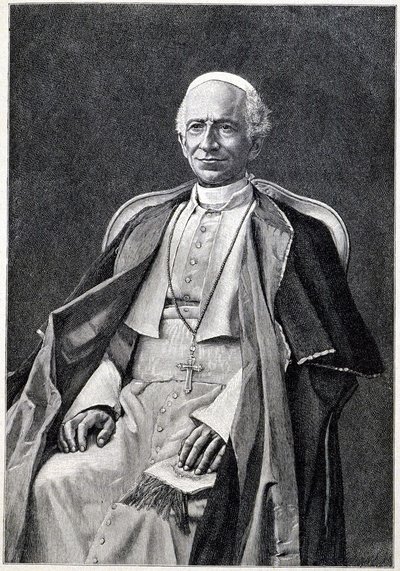 Portrett av pave Leo XIII (1810-1903) av Unknown artist