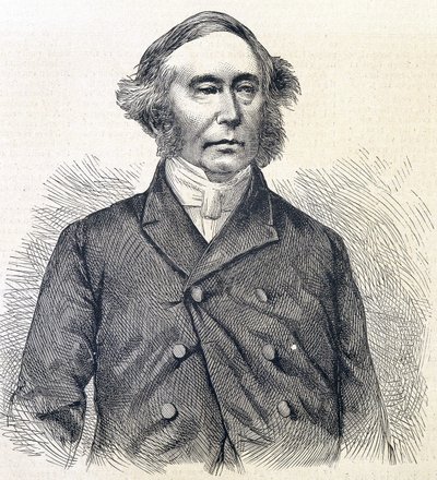 Portrett av professor Syme. av Unknown artist