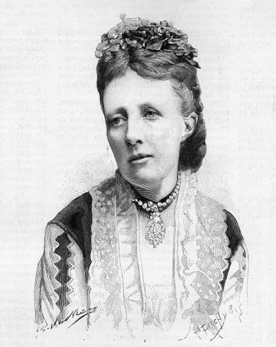 Portrait of Queen Sophie of Sweden and Norway in 1888. av Unknown artist