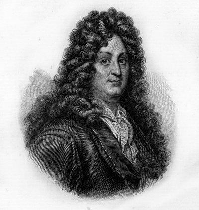 Portrait of Racine, engraving of the 19th century av Unknown artist