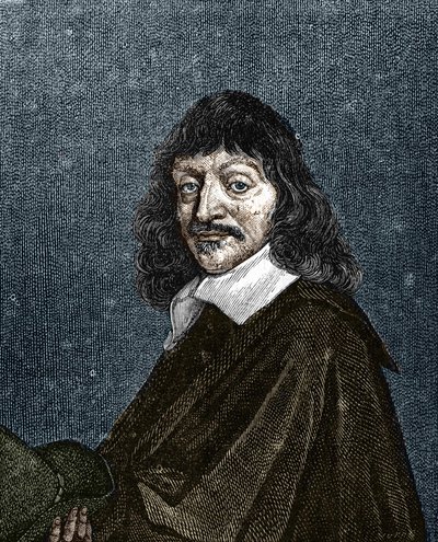 Portrait of René Descartes. 1596-1650. av Unknown artist