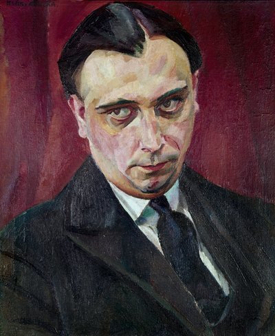 Portrett av den rumenske vitenskapsmannen og matematikeren Petru Sergescu (maleri) av Unknown Artist