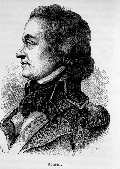 Portrait of Ronsin, French writer and general (1752 - 1794). av Unknown artist