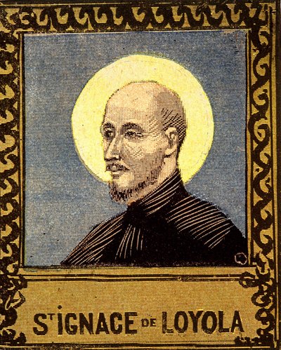 Portrett av Saint Ignatius av Loyola (1491 - 1556), grunnlegger av Society of Jesus. 1800-tallet. av Unknown artist