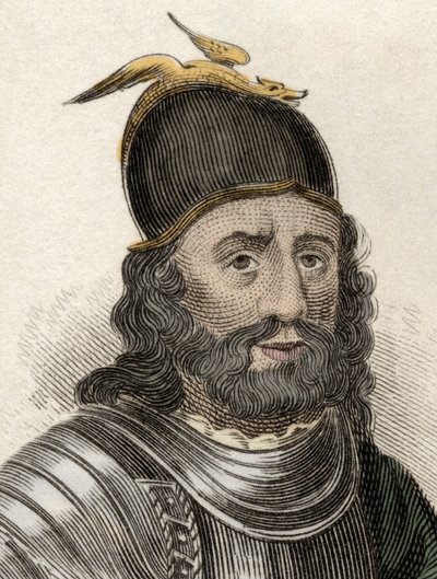 Portrett av Sir William Wallace (Braveheart) (ca. 1270-1305), skotsk ridder. Gravering av 1800-tallet. av Unknown artist