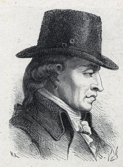 Portrett av Stanislas Marie Maillard (1763-1794), fogd og emblematisk skikkelse av den franske revolusjonen. av Unknown artist