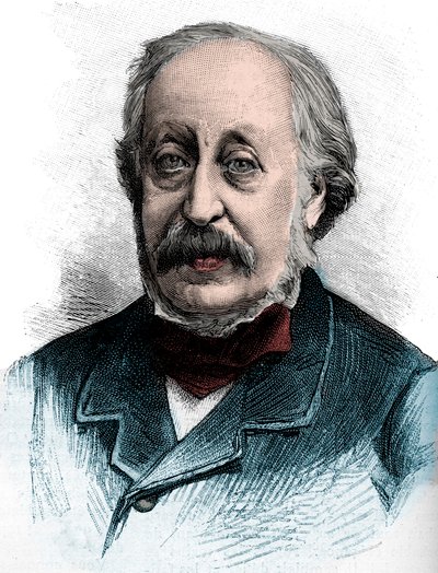 Portrett av Stephen Heller (1813-1888) ungarsk pianist, lærer og komponist - Gravering 1888 av Unknown artist
