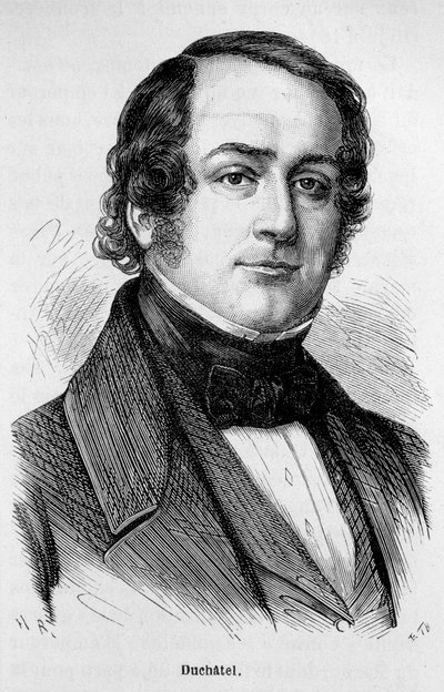 Portrett av Tanneguy Duchatel (1803-1867), fransk politiker. av Unknown artist