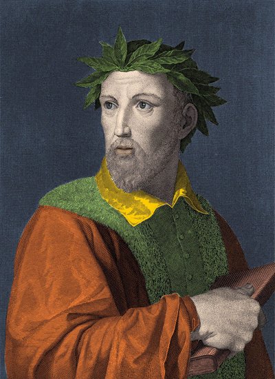 Portrett av Torquato Tasso, kalt Mupe (1544 - 1595) italiensk poet av Unknown artist
