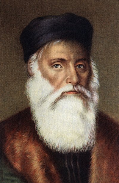 Portrett av Vasco de Gama, portugisisk navigatør. av Unknown Artist