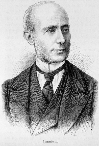Portrett av Vincent Benedetti, fransk diplomat (1817 - 1900) av Unknown artist