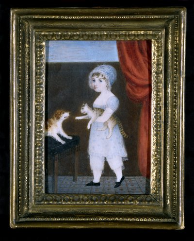 Portrait of a Girl, ca. 1820 (akvarell på elfenben) av Unknown artist