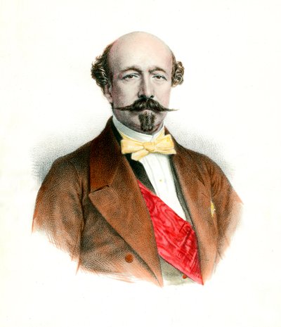 Portrett av hertugen av Morny (1811-1865) fransk politiker. av Unknown artist