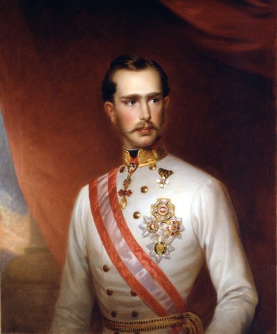 Portrett av keiseren av Østerrike Frans Josef I (1830 - 1916). Anonymt maleri. Risorgimento-museet, Milano. av Unknown artist
