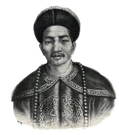 Portrett av keiseren av Japan, Mutsuhito (Meiji Tenno av Unknown artist