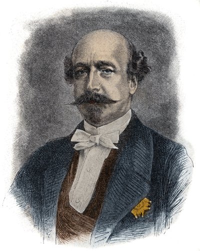 Portrett av den franske finansmannen og politikeren Charles de Morny dit Comte de Morny (eller hertug) (1811-1865) halvbror til Napoleon III av Unknown artist